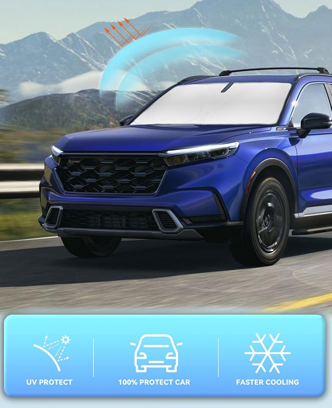 Sunshade for CRV Windshield Sun Shade for 2023-2024 2025 CRV C-RV SUV, Sport - Image 5