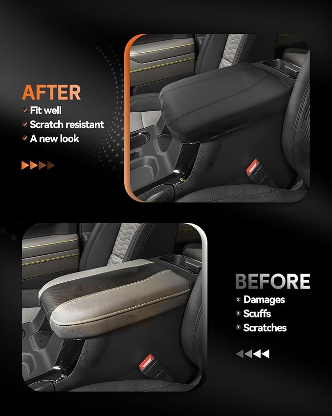 CDEFG for 2024 2025 2026 GMC Sierra EV Center Console Cover Armrest Box Cover - Image 3