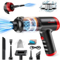 2-in-1 Car Vacuum&Air Duster, 80W/16kpa/12KRPM/30 Mins, High Powerful Dust by AX2V-DirectACCESSORYTOVEHICLE