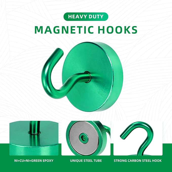 Neosmuk Magnetic Hooks, Cruise Ship Essentials, 120lb+ Heavy Duty Magnetic Hooks - Image 4