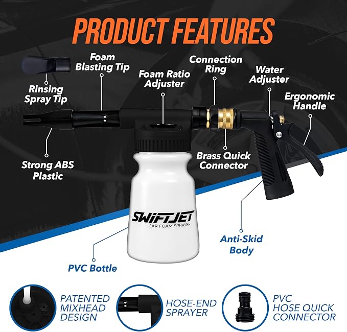 SwiftJet Car Wash Foam Sprayer Gun - Image 2