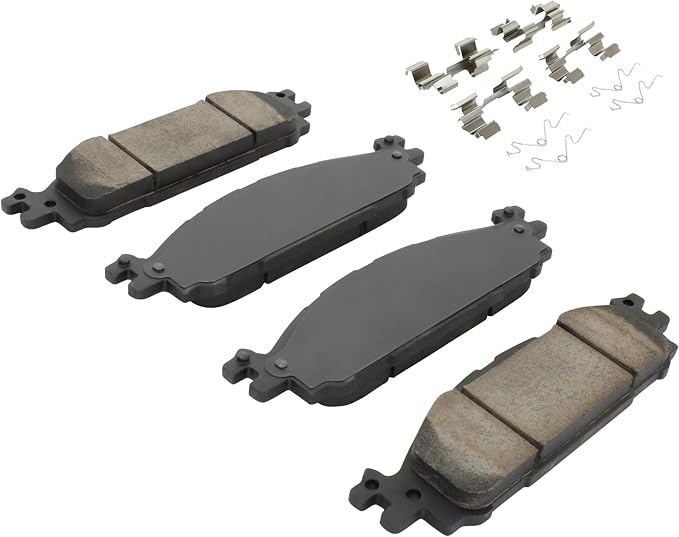 Premium Semi-Metallic Front Brake Pads Compatible - Image 2