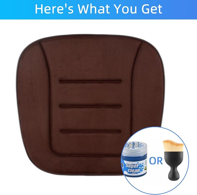 KAYI Car Seat Cushion, Memory Foam Car Seat Cushion, Anti Slip Rubber Bottom - Image 5