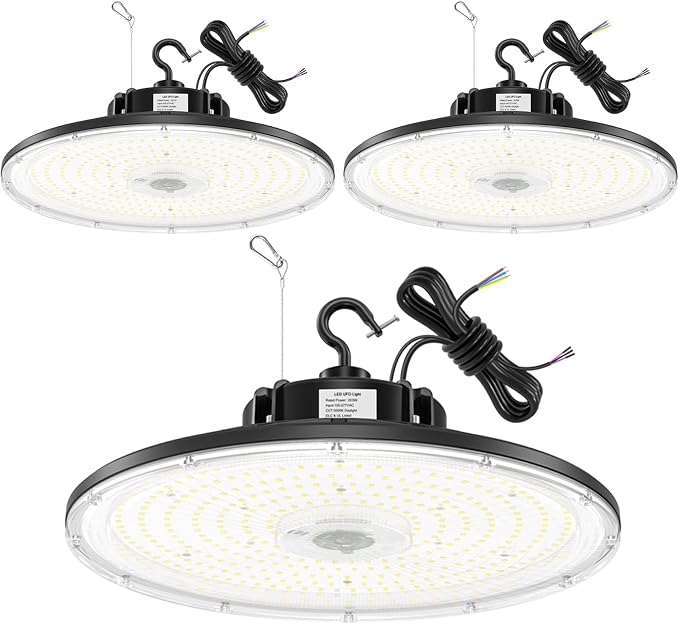 BBESTLED 3 Pack 300W LED High Bay Light, UL Listed UFO High Bay Lights Dimmable by BBESTLED