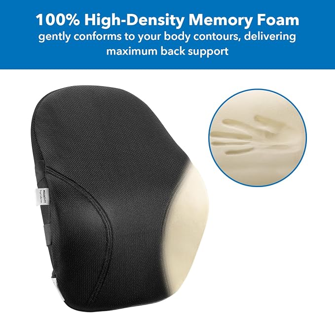 Mount-It! Office Chair Cushion, Lumbar Support Pillow - Image 3