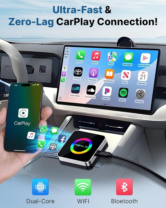 Sehawei Wireless CarPlay & Android Auto Adapter 2025 - Image 4