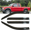 4pcs Shatterproof Rainproof Side Window Wind Vent Deflectors by Deebior