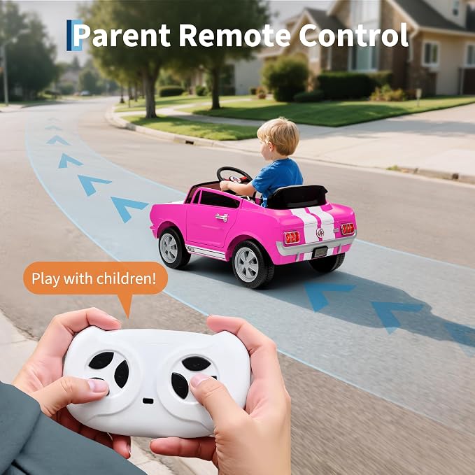 12V Ride on Car Licensed Shelby GT350, Battery Powered Ride On Toy - Image 3