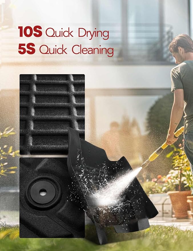 YHTAUTO Automotive All Weather Floor Mats Compatible - Image 9