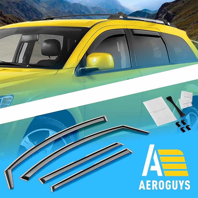 Extra Durable Window Deflectors in-Channel Window Visors Rain Guards Fit - Image 7