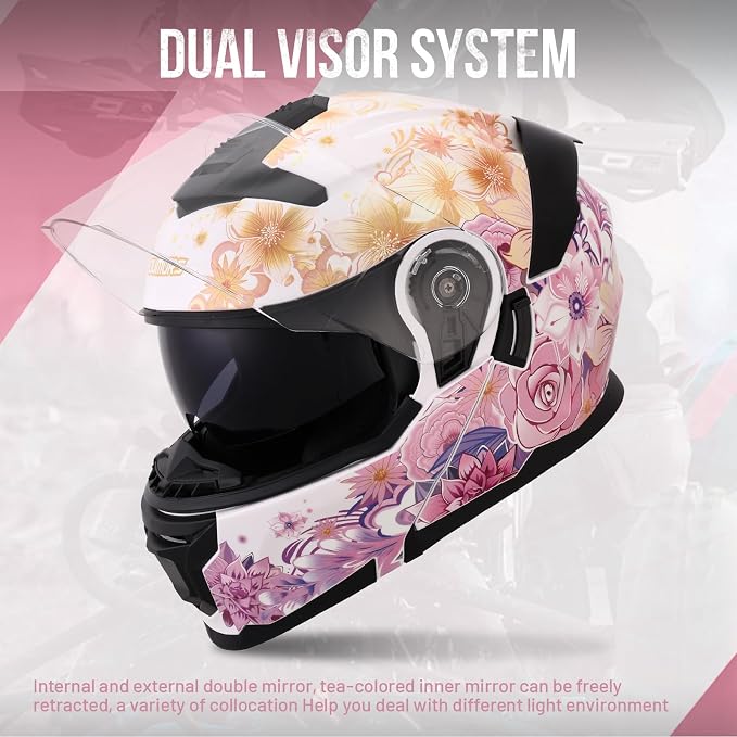 Modular Motorcycle Helmets Full Face Flip up Street Bike Motorcycle Helmet - Image 2