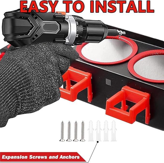 Spray Bottle Holders, Spray Bottle Rack Storage, Wall Mounted Spray Paint Can - Image 5