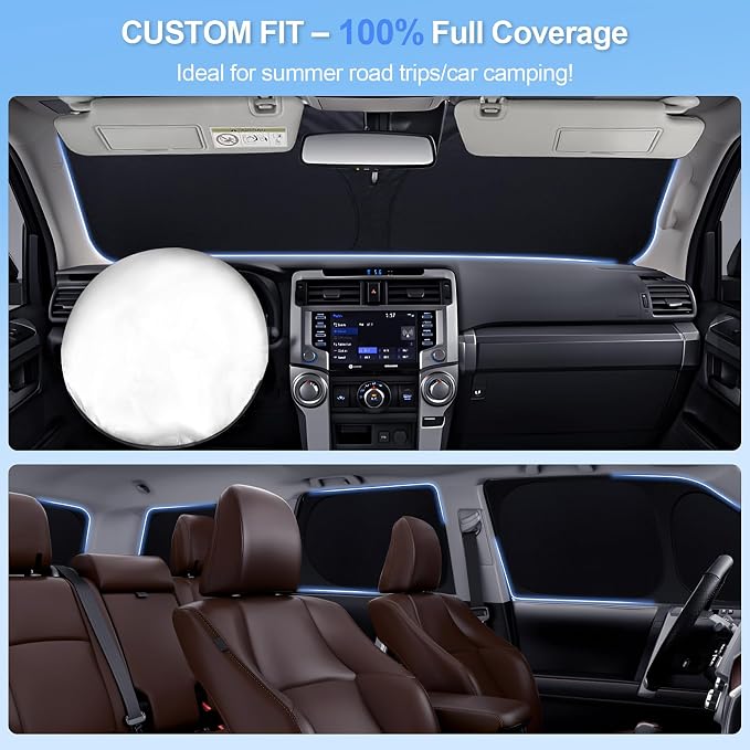 8pcs Car Window Shades for Subaru Crosstrek 2018-2023 Accessories, Windshield - Image 4