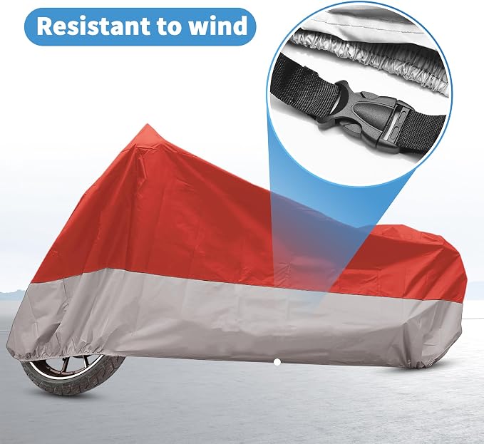 X AUTOHAUX Motorcycle Cover for Harley Davidson for Honda for Suzuki All Season - Image 5