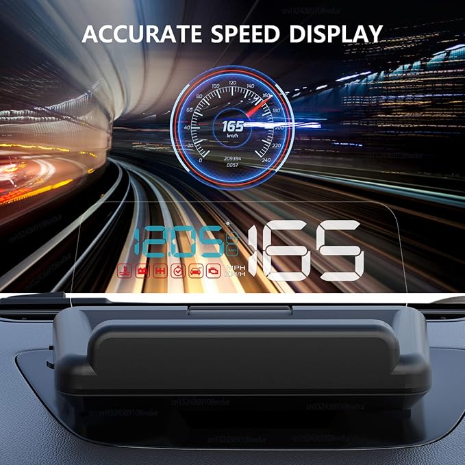 Heads up Display for Cars, C500 Car Digital GPS Speedometer, Stereo Projecting - Image 3