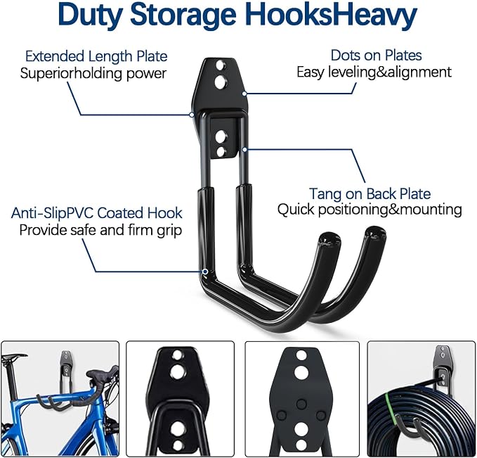 3-H Garage Wall Hooks 31 Pack, Garage Hooks Heavy Duty - Image 4