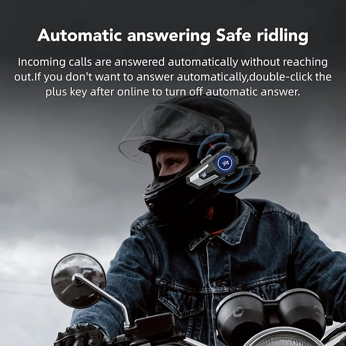 Motorcycle Helmet Bluetooth Headset, Sking Earphone, CVC Noise Cancellation - Image 7
