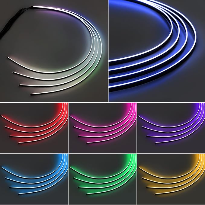 RGB Acrylic Interior Car LED Strip Light 43-inch, which fit - Image 3