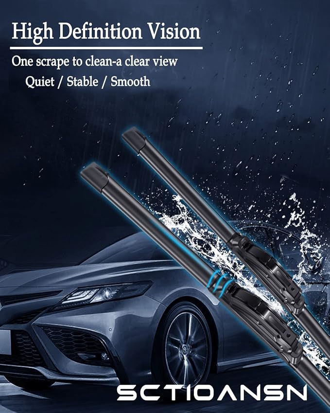 3Pcs Windshield Wiper Blades for Toyota RAV4 2013 2014 2015 2016 2017 2018 - Image 4