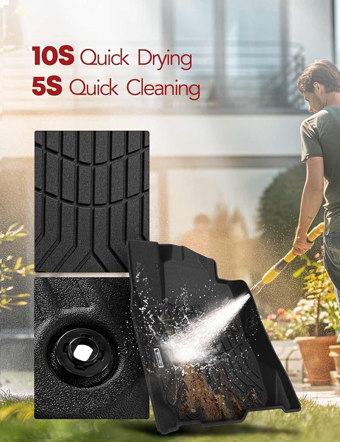 YHTAUTO Floor Mats Fit 2013-2018 Toyota RAV4, TPE All Weather Car Mats - Image 9