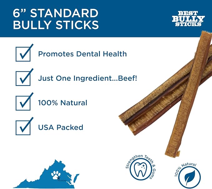 Best Bully Sticks 6 Inch Bully Sticks - Image 2