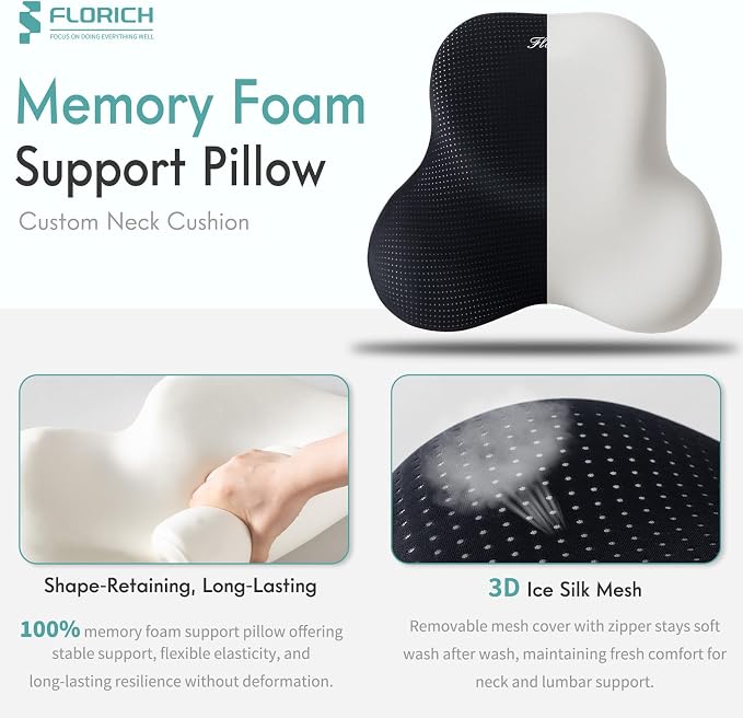 FLORICH Lumbar Support Pillow and Neck Headrest Pillow - Image 7