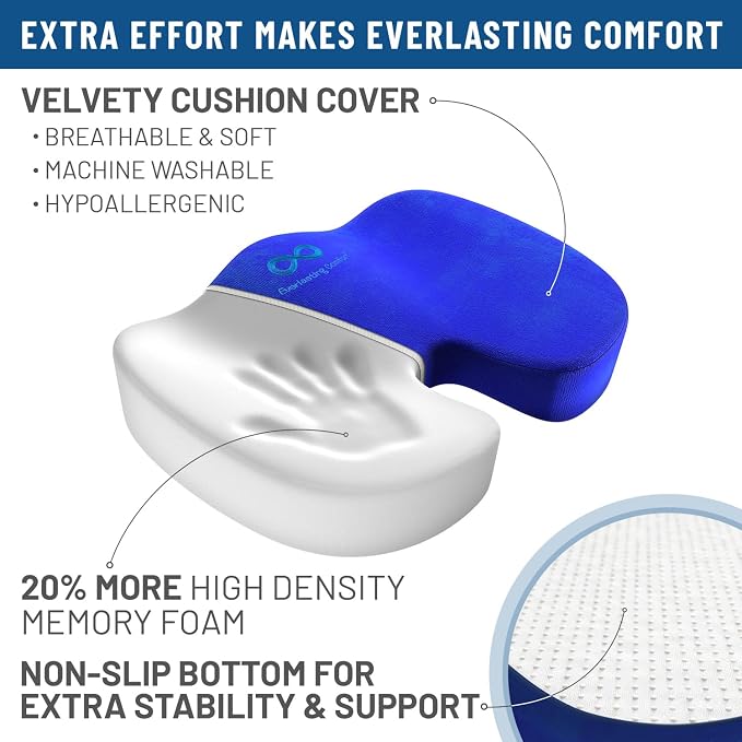 Everlasting Comfort Doctor Recommended Memory Foam Seat Cushion - Image 9