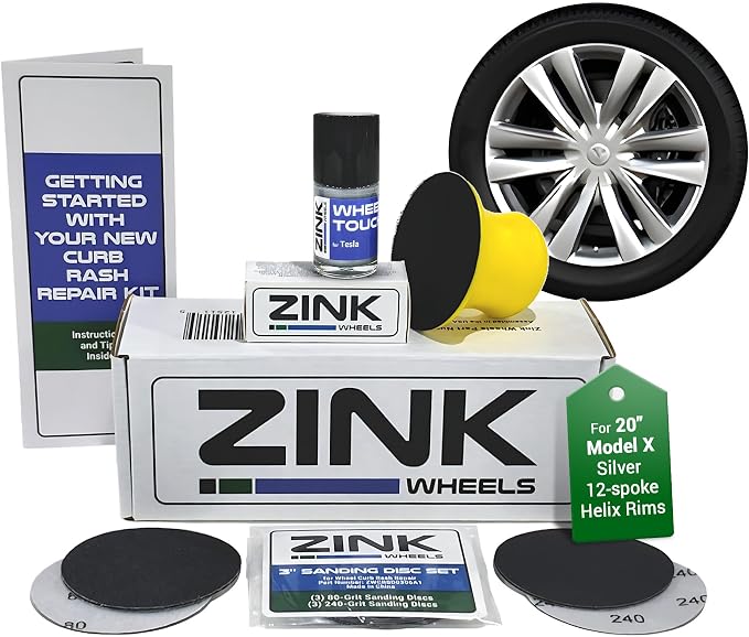 Premium Tesla Wheel Curb Rash Repair Kit by ZinkWheels