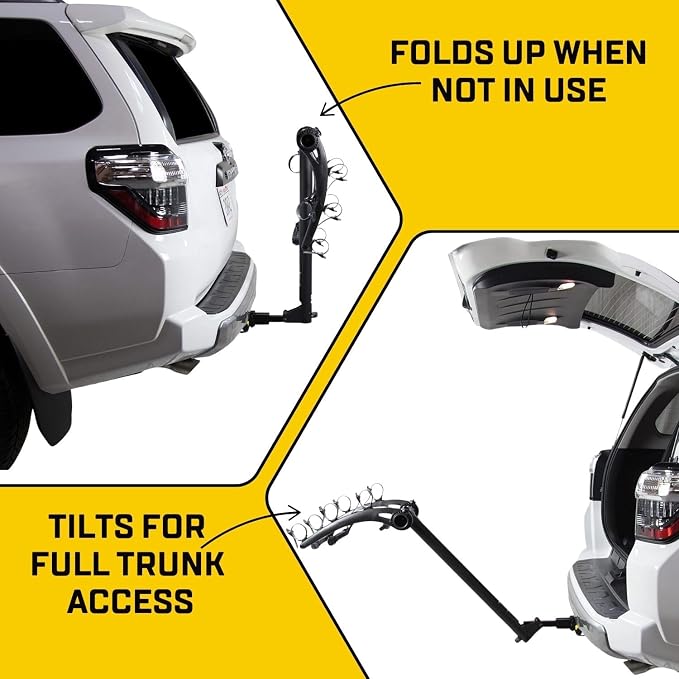 Saris Bones 4-Bike Hitch Rack Bicycle Carrier, - Image 4