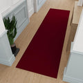 Ottomanson Hallway Runner Rug 1'10" x 12' Non Slip Solid Area Rugs Easy to by Ottomanson