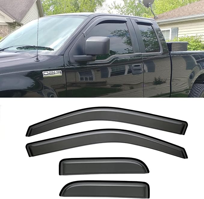 94738 Side Window Wind Deflector, Window Visor fit - Image 3