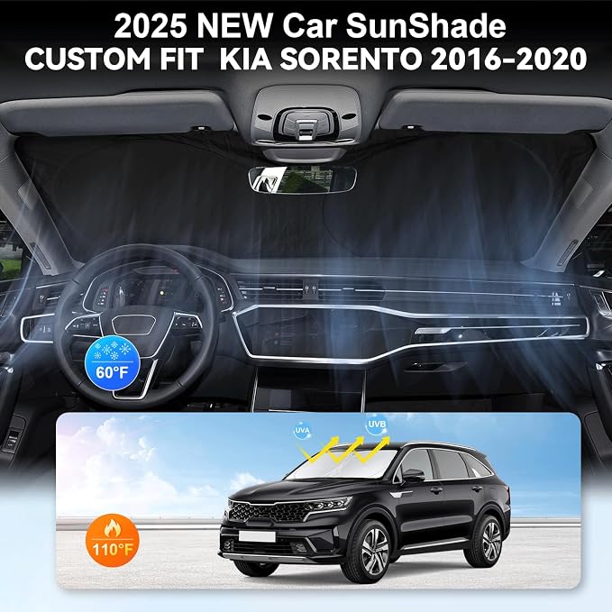 Custom Fit Sorento Windshield Sunshade - Image 4