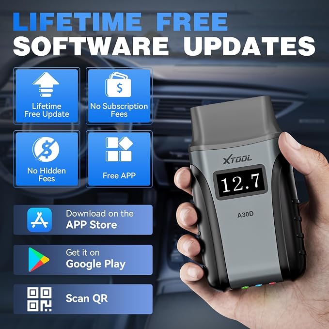 XTOOL Anyscan A30D OBD2 Scanner Diagnostic Tool Wireless, Bidirectional Scan - Image 6