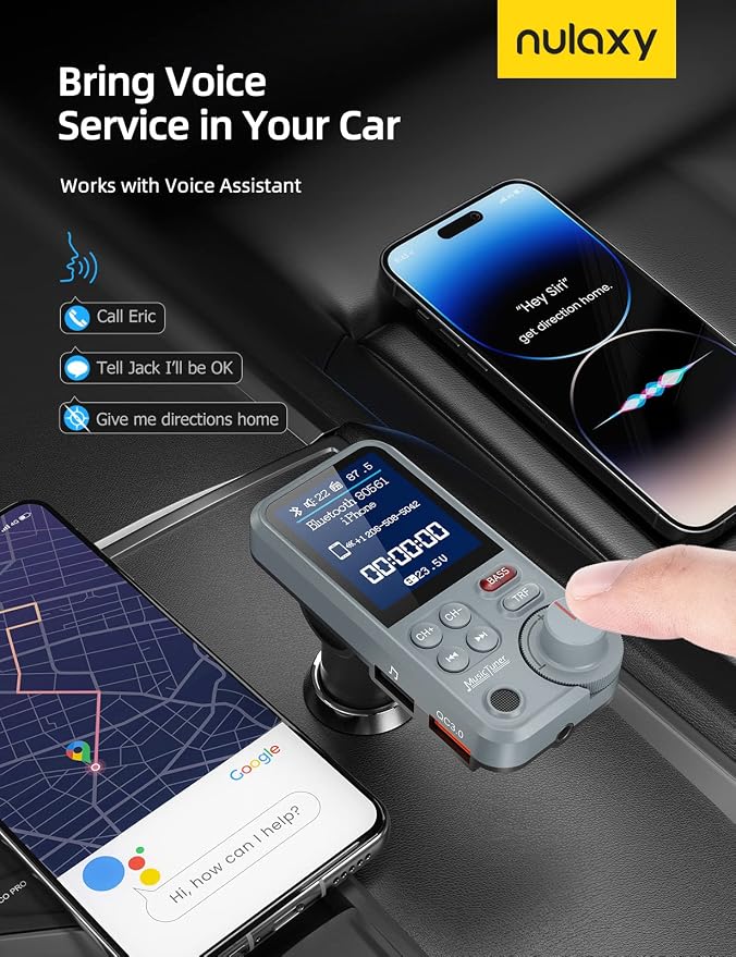 Nulaxy FM Bluetooth Transmitter - Image 6