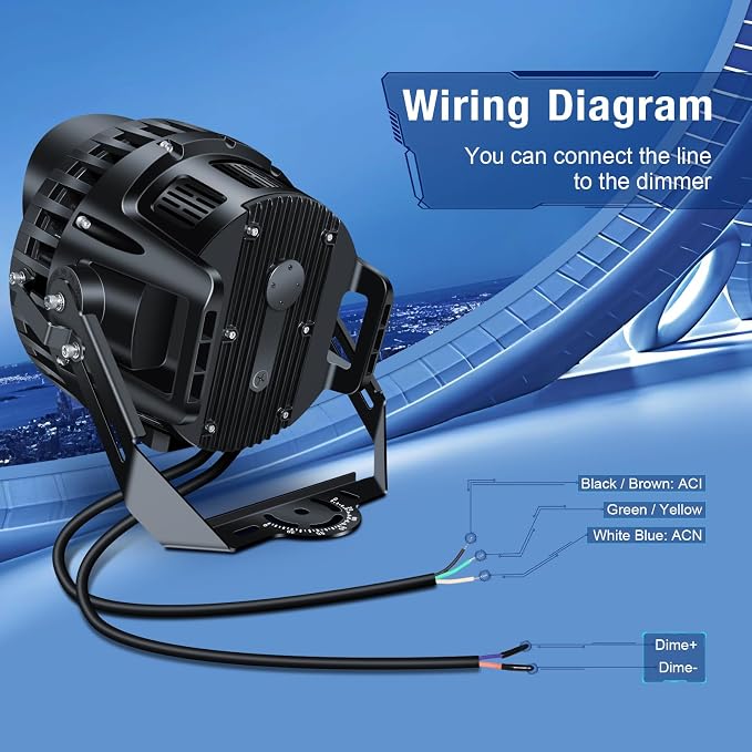 750W LED Stadium Lights, Heavy-Duty High Mast Sport Court Light Outdoor IP66 - Image 7