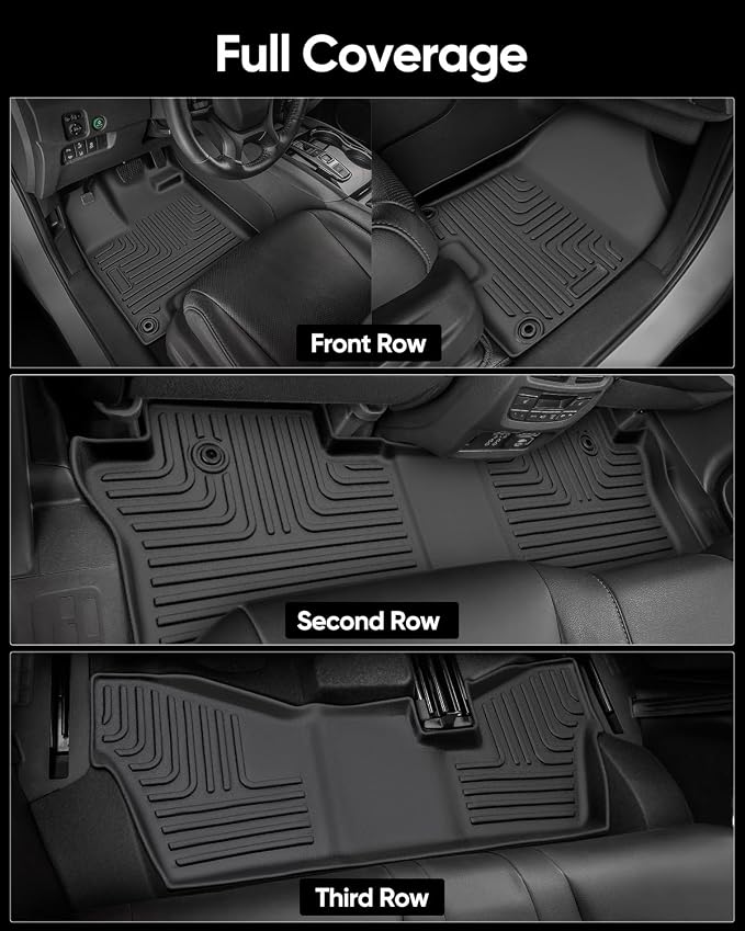Car Floor Mats for Honda Pilot 2016-2022 8 Seats, Accessories for Honda Pilot - Image 7