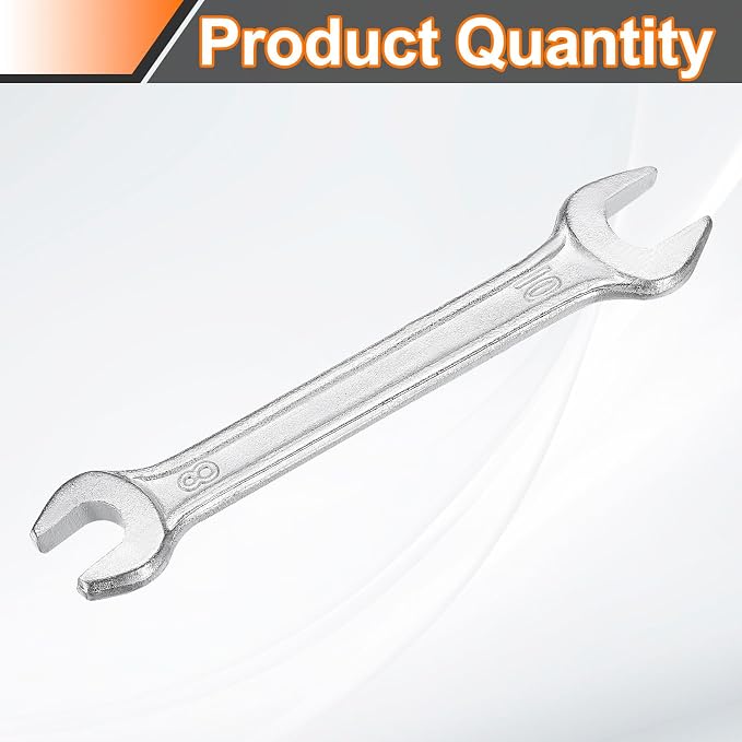 HARFINGTON Double Open End Wrench 8mm x 10mm Metric 15 Degree Offset Angle - Image 3