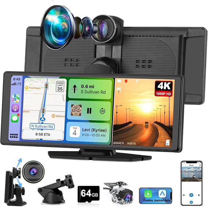 Portable Wireless CarPlay Screen by Pyniro