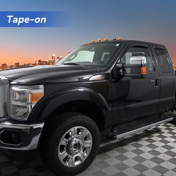 Window Visors Rain Guards for 1999-2016 Ford F250 F350 F450 Super Duty SuperCab - Image 4