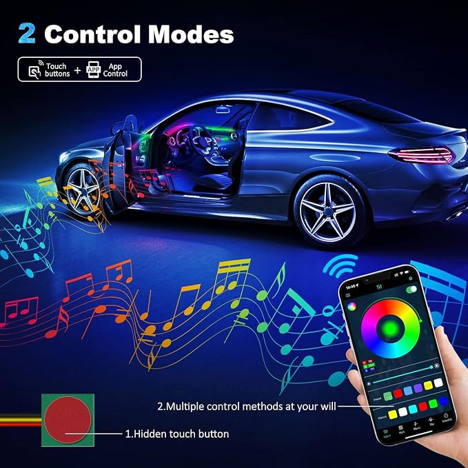 Acrylic Interior Car LED Strip Light - Image 4