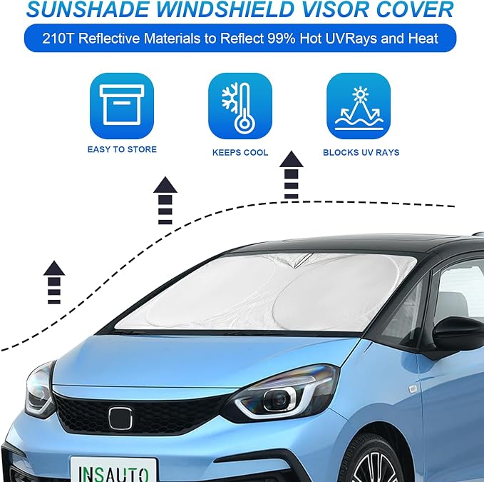 for Honda Fit 2024 Windshield Sun Shade Foldable Sunshade-for Honda Fit - Image 2