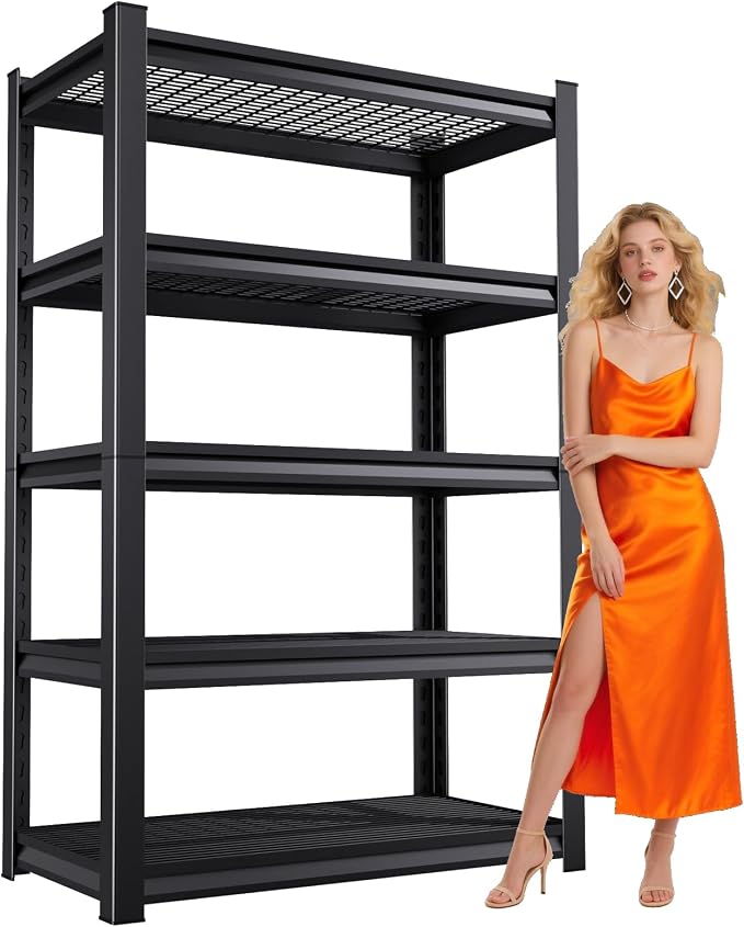Large Garage Shelving, 5-Tier Garage Storage Shelves 3000LBS Heavy Duty by FFVVGH
