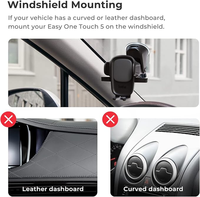 iOttie Easy One Touch Signature Dashboard & Windshield Universal Car Mount - Image 5