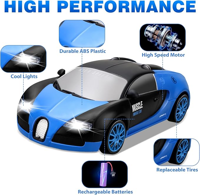 RC Drift Car, 1:24 4WD Drifting RC Cars 2.4GHz High Speed Remote Control Car - Image 3