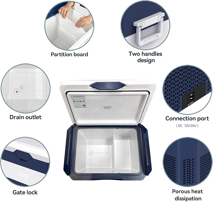 Car Fridge Portable 12V Refrigerator 45 Quart 12 Volt Freezer Compressor Cooler - Image 5