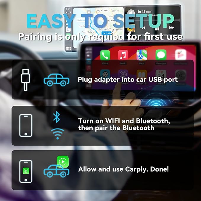 MINIX Wireless CarPlay Adapter for Apple Converts Cars Factory Wired CarPlay to - Image 6