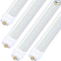 4-Pack, 8 Foot LED Bulbs, 100W 15000lm 6000K Cold White, Super Bright, T8 T10 by DOUYIDOUBEST-LEDLIGHTING