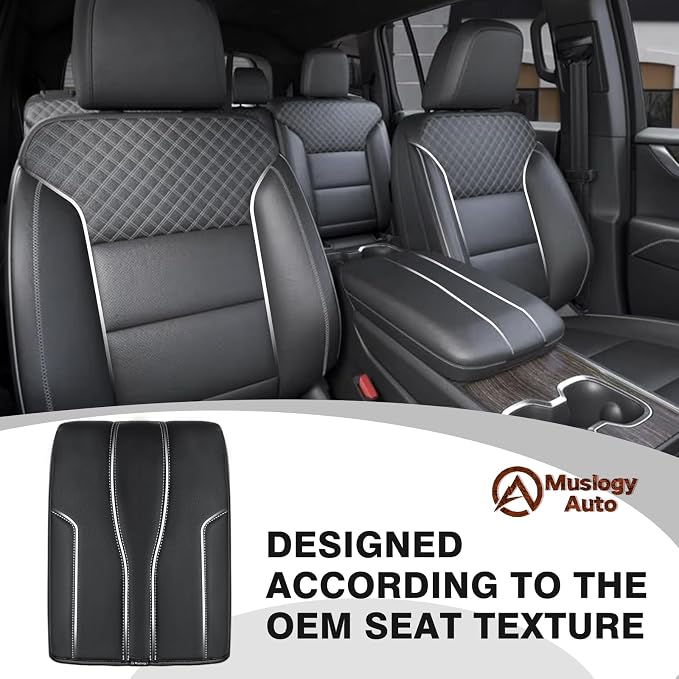 Muslogy Armrest Cover Center Console Cover Compatible - Image 4