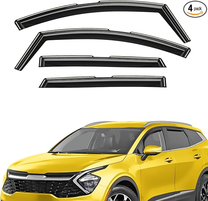 Extra Durable Window Deflectors in-Channel Window Visors Rain Guards Fit by AEROGUYSCustomfitrainguard