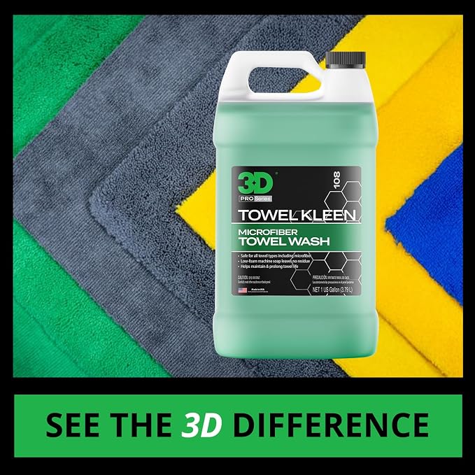 3D Towel Kleen Concentrated Microfiber Towel Detergent - Image 2